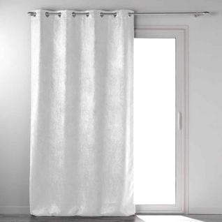 Rideau Occultant "mélodie" 135x280cm Blanc