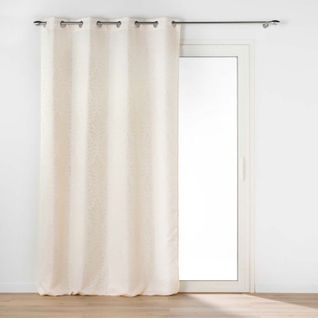 Rideau à Oeillets Jacquard "galilea" 140x260cm Naturel
