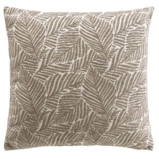 Housse De Coussin Jacquard "vivo" 40x40cm Taupe