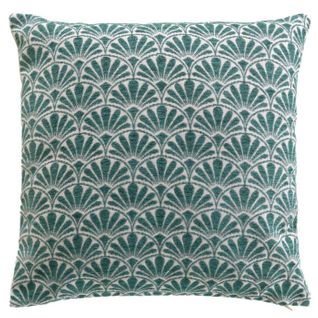 Housse De Coussin Jacquard "echo" 40x40cm Bleu