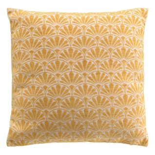 Housse De Coussin Jacquard "echo" 40x40cm Ocre