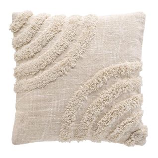 Housse De Coussin Tuftée "silio" 40x40cm Naturel