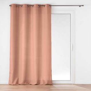 Rideau à Oeillets 140 X 260 Cm – Uni Soline Blush