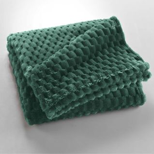 Plaid Polaire Cocooning 125x150 Mini Frosty Cèdre