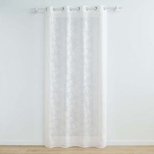 Rideau Voilage à Oeillets "karla" 140x280cm Blanc