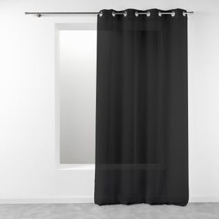 Rideau Voilage Étamine "telma" 140x280cm Noir