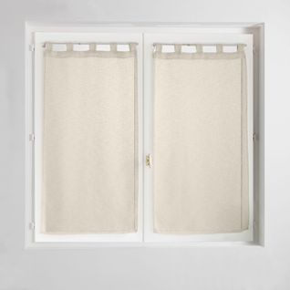 Paire De Voilages à Passants "carlin" 60x120cm Lin