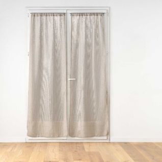 Paire De Voilages Passe-tringle "haltona" 70x200cm Noisette