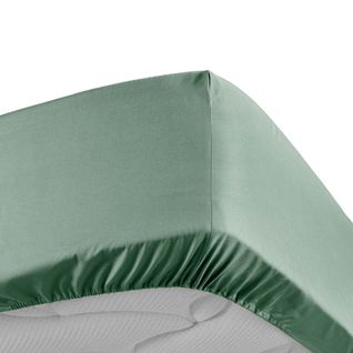 Drap Housse "percaline" 90x190cm Tilleul