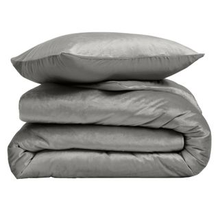 Parure De Lit 3 Pièces "velina" 240x220cm Anthracite