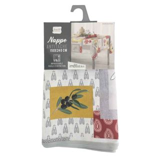 Nappe Antitache "graziella" 150x240cm Jaune et Brique