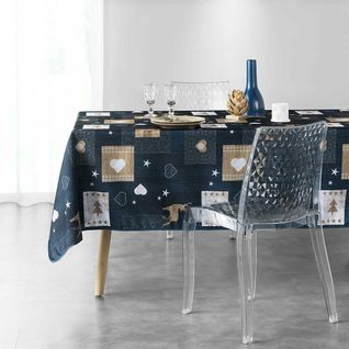 Nappe Imprimée "augustin" 150x240cm Bleu