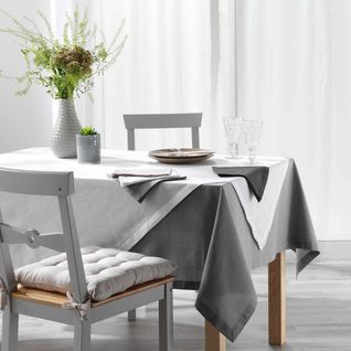 Nappe De Table Uni "charline" 140x240cm Blanc