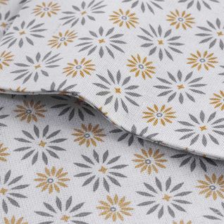 Lot De 3 Serviettes De Table "floreor" 40x40cm Gris