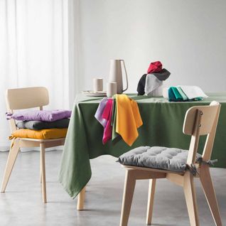 Lot De 3 Serviettes De Table "mistral" 40x40cm Anthracite