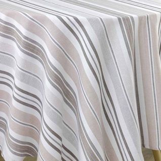 Nappe Ronde Imprimé "melina" 180cm Gris