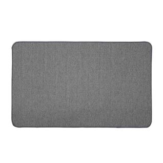 Tapis Déco Tissé Uni "manea" 45x75cm Gris