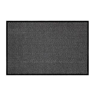 Tapis D'entrée Anti-poussière "julius" 80x120cm Noir et Gris