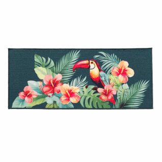 Tapis Déco Imprimé "moorea" 50x120cm Multicolore