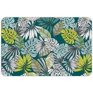 Set De Table à L'esprit Jungle - 28.5x44 Cm - Bleu Paon