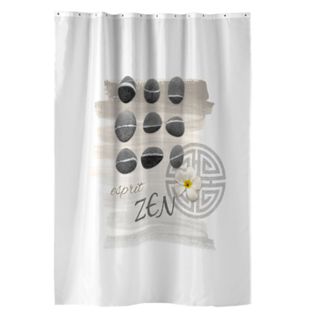 Rideau De Douche "zenitude" 180x200cm Blanc