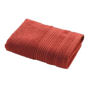 Serviette De Toilette "tendresse" 50x90cm Terracotta