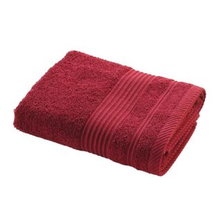 Serviette De Toilette "tendresse" 50x90cm Rubis