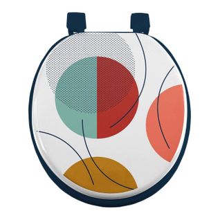 Abattant Wc Imprimé "color Pop" 47cm Bleu