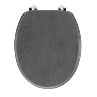 Abattant Wc - Effet Béton - 46x37 Cm - Gris
