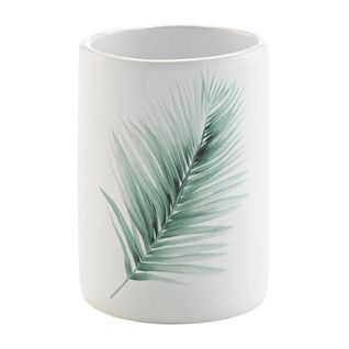 Gobelet Salle De Bain Céramique "havane" 10cm Blanc