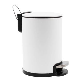 Poubelle De Salle De Bain En Métal "metaline" 3l Blanc