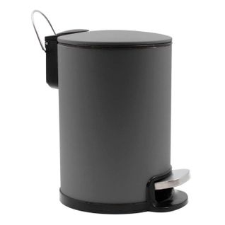 Poubelle De Salle De Bain En Métal "metaline" 3l Anthracite