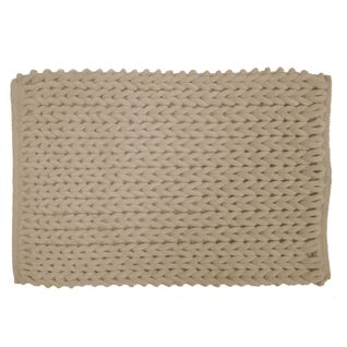 Tapis De Bain En Chenille Douce Antidérapant - 50x80 Cm - Sable