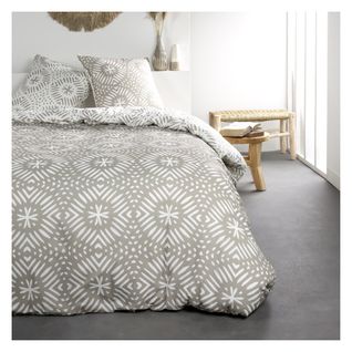 Parure De Lit Coton 2 Personnes Imprimé Graphique Sunshine