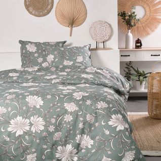 Parure De Lit Imprimé Floral Coton Sunshine Elise