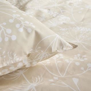 Parure De Lit - Sunshine - 0.2 Imprimé Floral - 2 Personnes - 220 X 240 Cm - 100% Coton 57 Fils