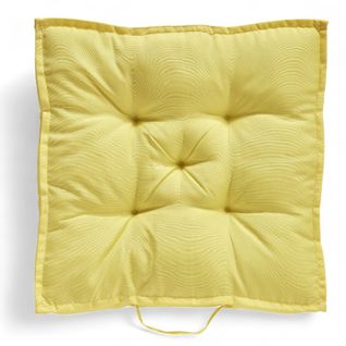 Coussin De Sol Extérieur Carré Uni Paradise Jaune