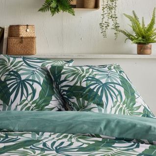Parure De Lit - Crazy - Imprimé Jungle - 2 Personnes - 220 X 240 Cm - Vert