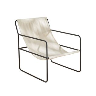 Fauteuil Chilienne Bouclette Uni Retro Mood Ecru