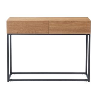 Console Brixton  Placage Frêne   2 Tiroirs 100cm