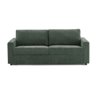 Canapé Droit Convertible Express Socca 3-4 Places Tissu Vert