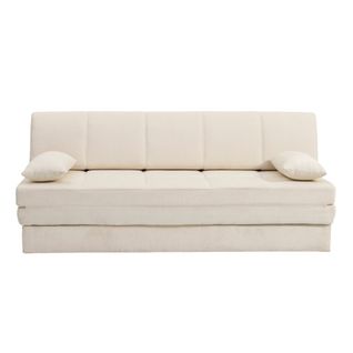 Banquette Luma Convertible 3 Places Tissu Chenille Beige