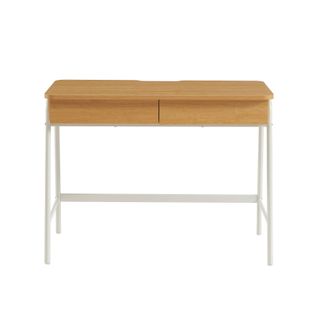 Bureau Esra Effet Chêne Et Blanc 100cm