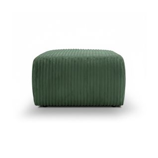 Pouf Gloria Velours Côtelé Vert Kaki