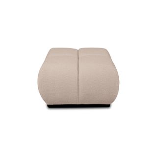 Pouf Tasca Tissu Bouclette Taupe