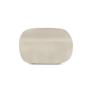 Pouf Carlotta Tissu Bouclette Grège