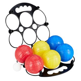 Set De 6 Boules De Pétanque Enfants Colorées – Avec Cochonnet Et Boîte De Rangement Noire – Jeu D’ex