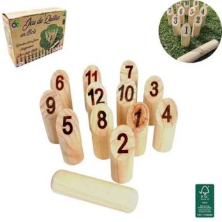 Jeu De Quilles Nordiques En Bois Compact Pour Enfants Et Adultes Jeu D'adresse Et De Précision Idéal