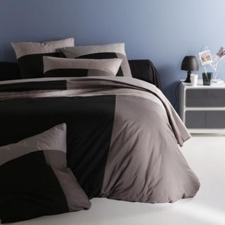 Housse De Couette Coton Trio  Noir -260 X 240