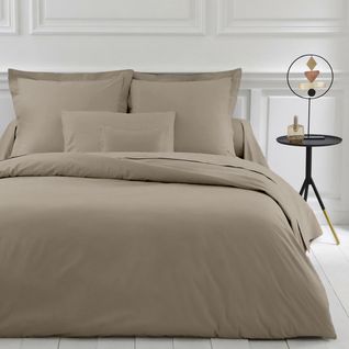 Drap-housse polycoton Taupe - 80 X 190 cm